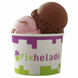 Helado gourmet doble Pixhelado